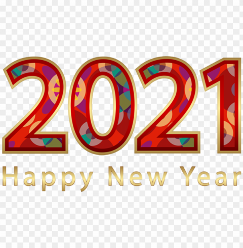 2021 modern colorful Isolated Graphic on Clear Transparent PNG