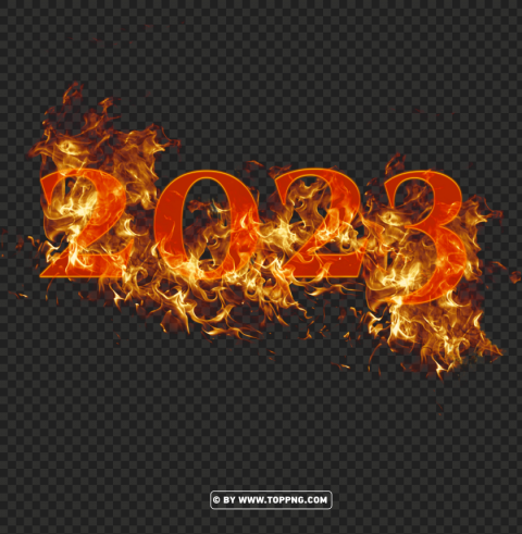 2023 fire effect background PNG Graphic with Isolated Transparency - Image ID 1aaf1b05