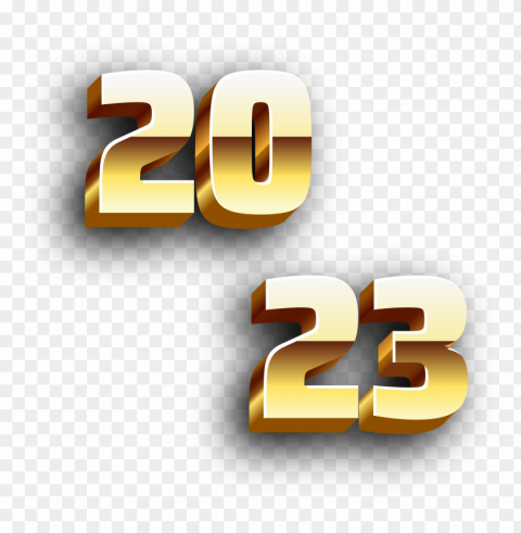 2023 gold transparent cutout clipart images Clear PNG pictures compilation