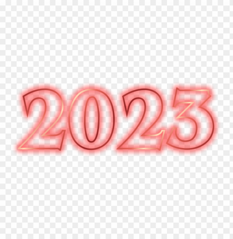 2023 neon red color PNG images with high-quality resolution