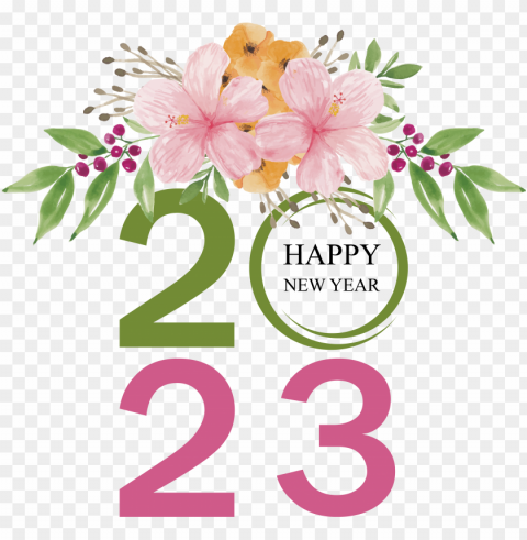 Happy New Year 2023 Isolated Subject in Transparent PNG Format PNG transparent with Clear Background ID 07d8648a