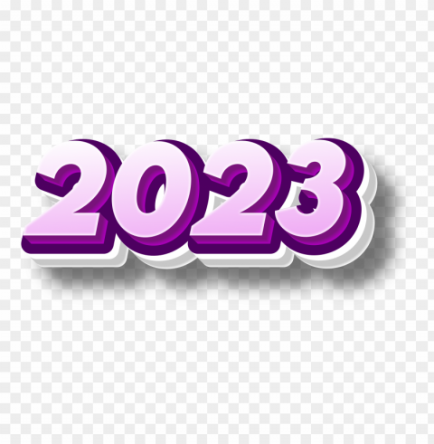 2023 purple 3d text effect to promote PNG images with no background assortment