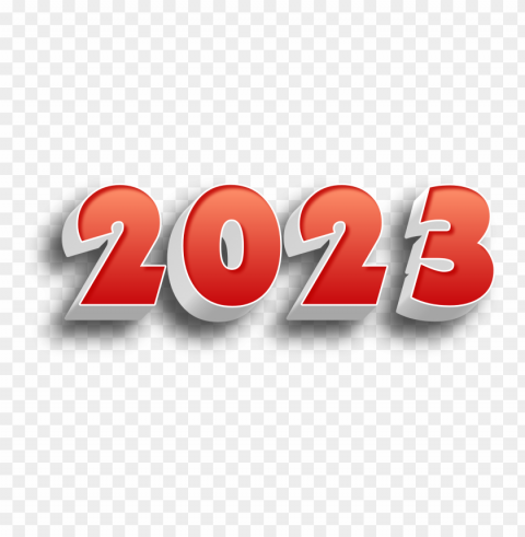 2023 red gradient 3d text effect PNG images with no background free download