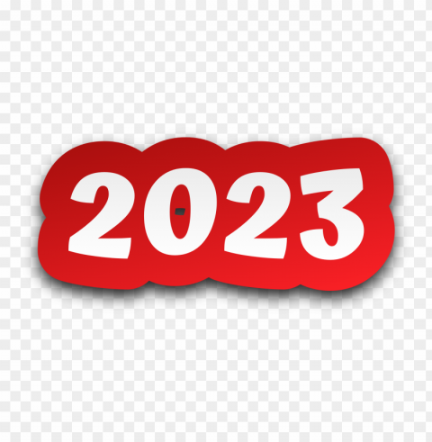 2023 red sticker style PNG images with no background necessary