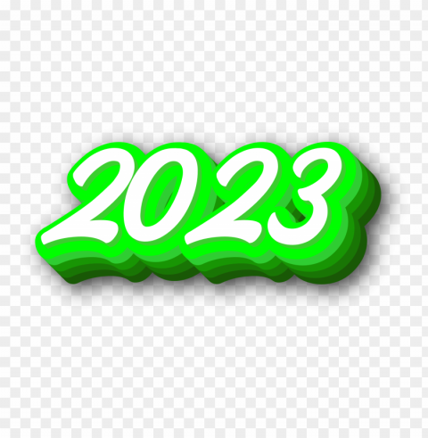 2023 text with green 3d PNG images with no watermark - Image ID bf054f61