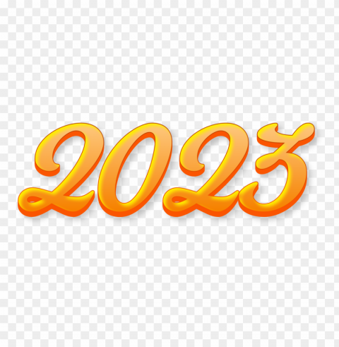 2023 with 3d text honey texture Clear Background PNG Isolated Design