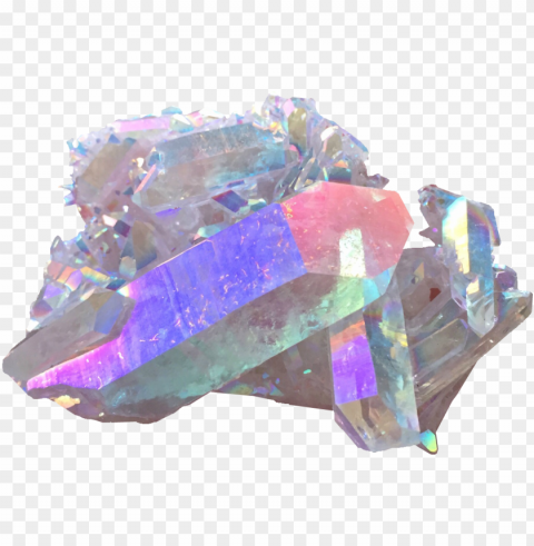 204 images about on we heart it - iridescent crystal Transparent PNG Isolated Graphic with Clarity