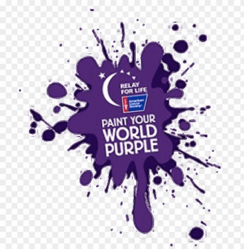 20th annual iberville relay for life - relay for life paint your world purple logo PNG images with transparent layer