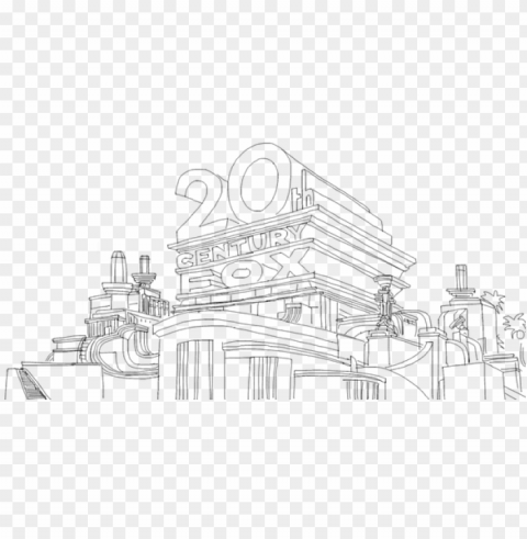 20th century fox coloring pages - 20th century fox PNG file with alpha