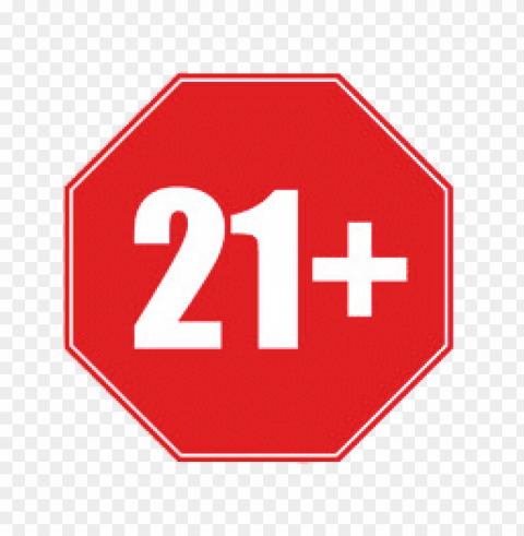 21 age restriction Isolated Artwork in HighResolution PNG