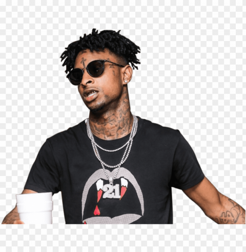 21 savage - 21 savage saint laurent Isolated PNG Item in HighResolution