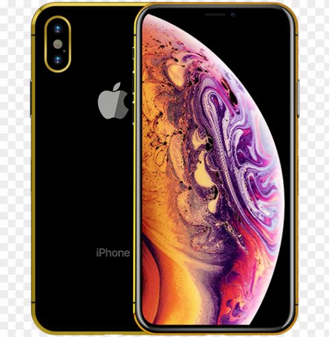 24k gold plated apple iphone xs space gray 256gb - iphone xs max price in ksa HighResolution Transparent PNG Isolation
