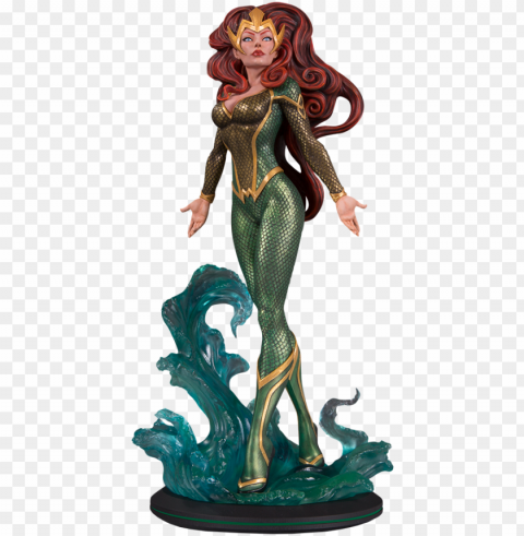 25 dc comics statue mera PNG pictures with no background PNG transparent with Clear Background ID 364aba9c