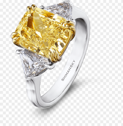 25 fancy yellow diamond ring with trilliant cut - radiant cut fancy yellow diamond ri High-resolution transparent PNG images assortment