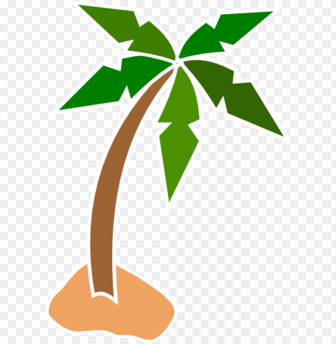 28 Collection Of Coconut Tree Clipart - Person On Desert Island Transparent Background PNG Stock