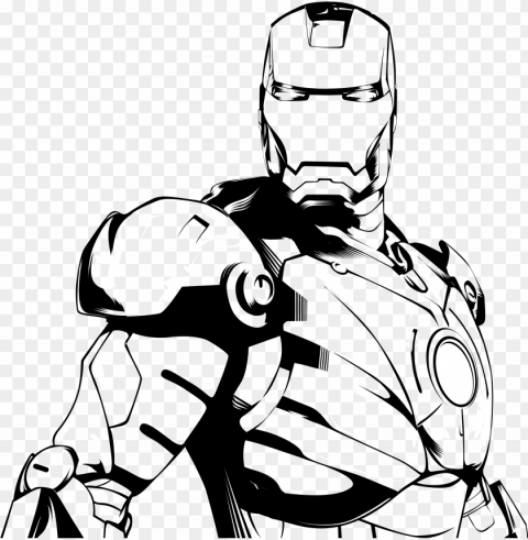 28 collection of ironman clipart black and white - iron man black and white Isolated Artwork in HighResolution Transparent PNG