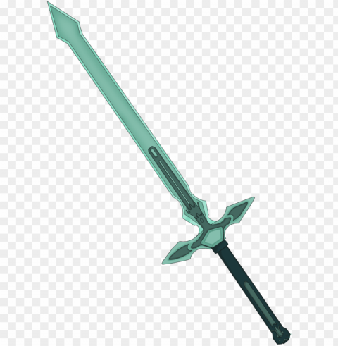 28 collection of kirito sword dark repulser drawing - sword art online sword ClearCut PNG Isolated Graphic