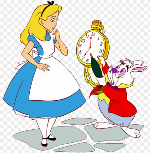 28 collection of white rabbit alice in wonderland clipart - alice in wonderland and the white rabbit PNG images for editing