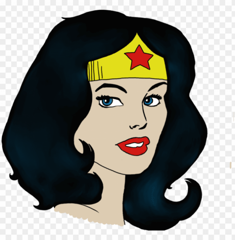 28 of wonder woman clipart images - wonder women cartoon face PNG files with clear background collection