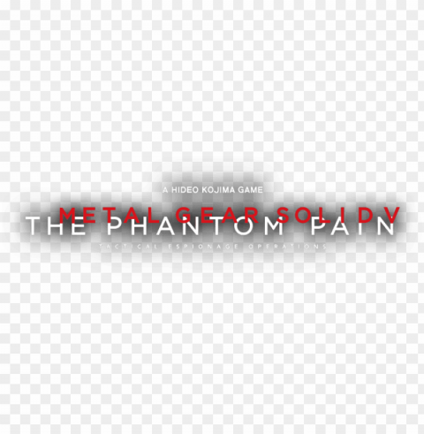28 gb - metal gear solid v phantom pain logo Isolated Item with Transparent PNG Background