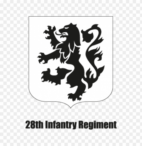 28th infantry regiment vector logo free PNG clipart with transparency