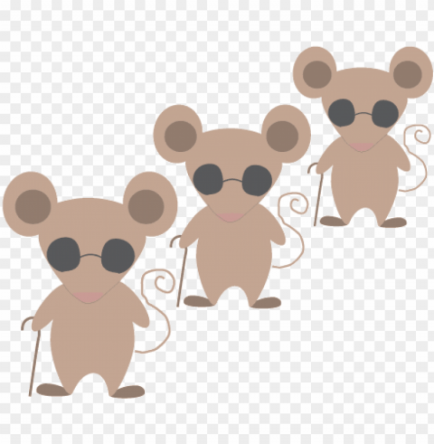 3 blind mice - three blind mice clipart Transparent PNG images bundle