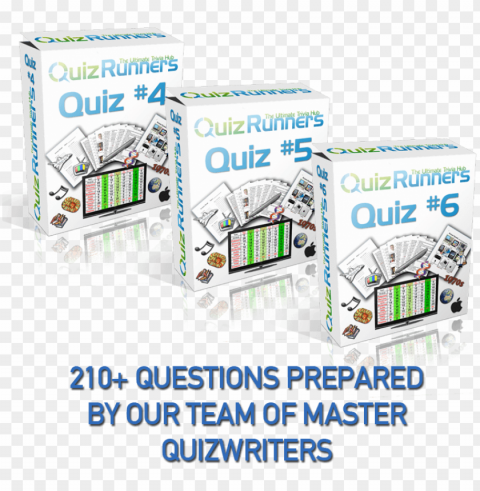 3 Complete Trivia Night Quizzes PNG Images With Clear Cutout