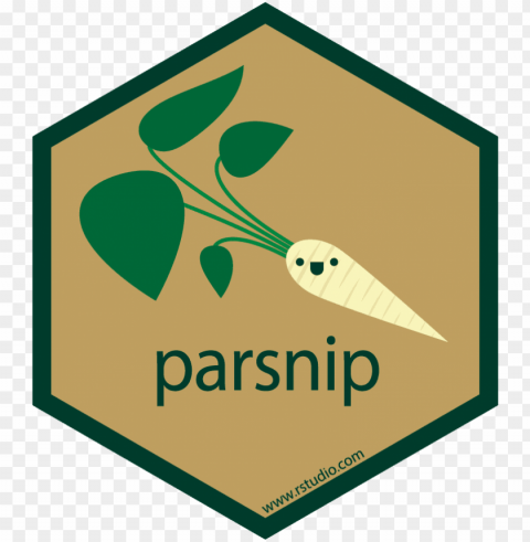 Parsnip Logo PNG with isolated background