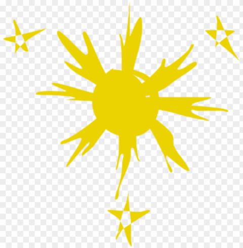 3 star and the sun png - stars and sun Background-less PNGs