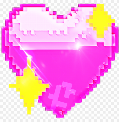 3 ttkocistickers 8bit pixel heart glitter spa - graphic desi PNG graphics for free