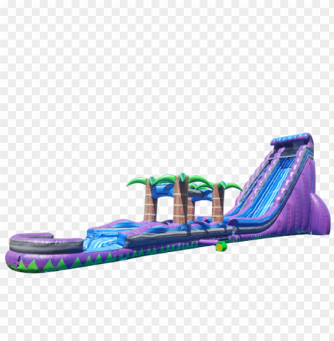 38' purple rain water slide - photograph Free PNG download no background