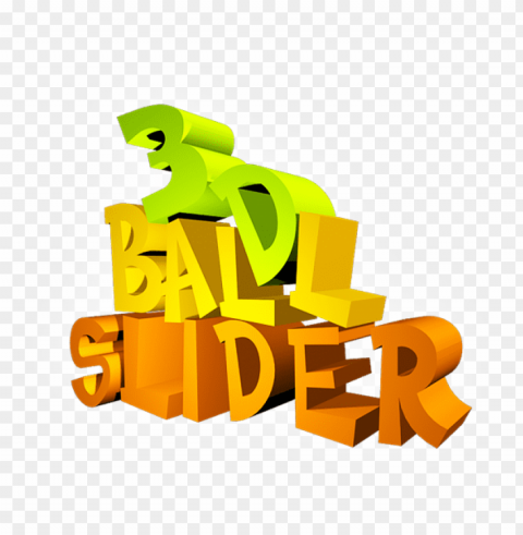 3d ball slider logo - graphic desi Free transparent background PNG
