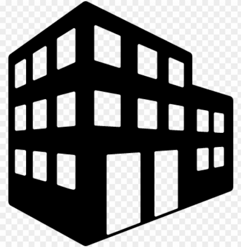 3d building vector - office building clip art Isolated Illustration with Clear Background PNG