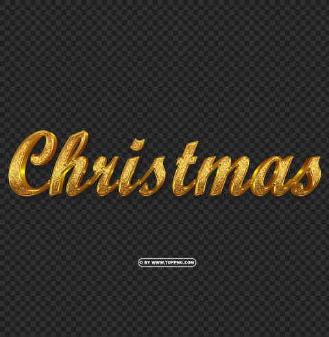 3d Gold Christmas PNG Images With Transparent Space