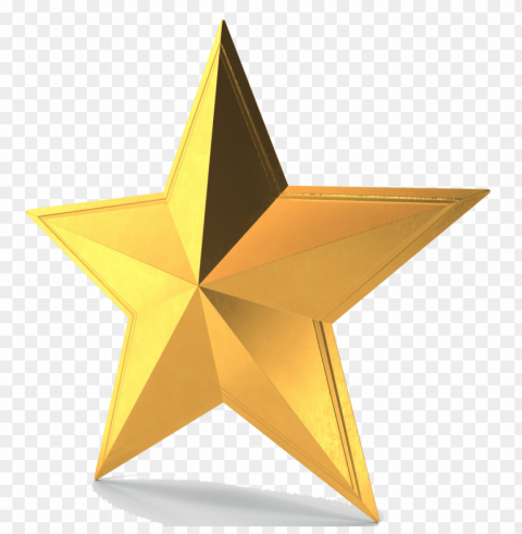 3d Gold Star PNG Graphics For Free