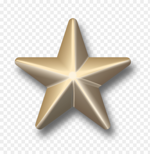 3d Gold Star PNG Graphics With Transparency