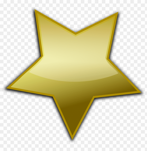 3d Gold Star PNG High Quality