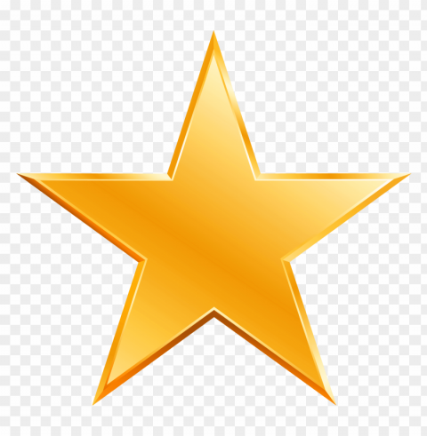 3d Gold Star PNG Image With Transparent Cutout