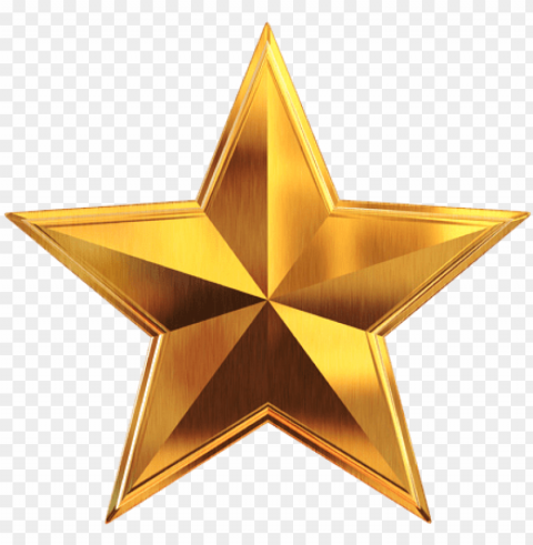 3d gold star file - gold metal star PNG free download