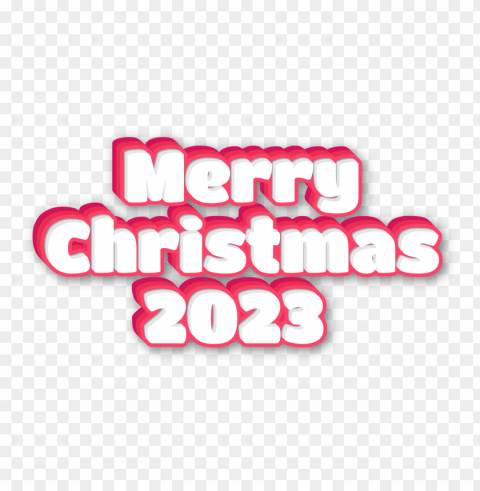 3d ice cream effect merry christmas 2023 PNG Graphic with Clear Background Isolation