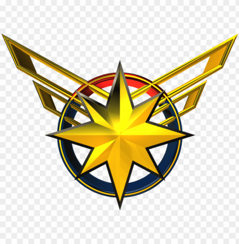 3d logo - captain marvel logo PNG transparent images for websites