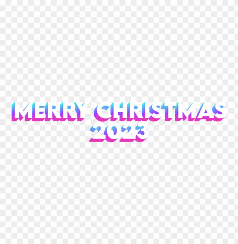 3d merry christmas 2023 turquoise purple gradient text PNG Image with Transparent Isolation