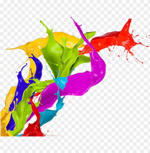 3d paint splash Isolated Illustration with Clear Background PNG