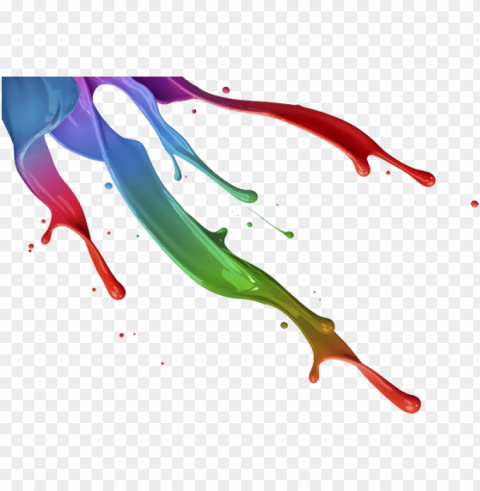 3d paint splash Isolated Item in HighQuality Transparent PNG