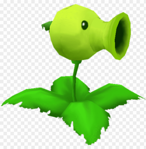 3d peashooter - plants vs zombies gif PNG Graphic with Transparent Isolation