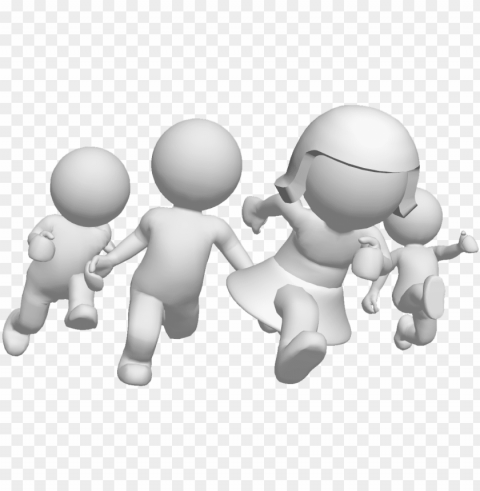 3d people run HighResolution PNG Isolated on Transparent Background