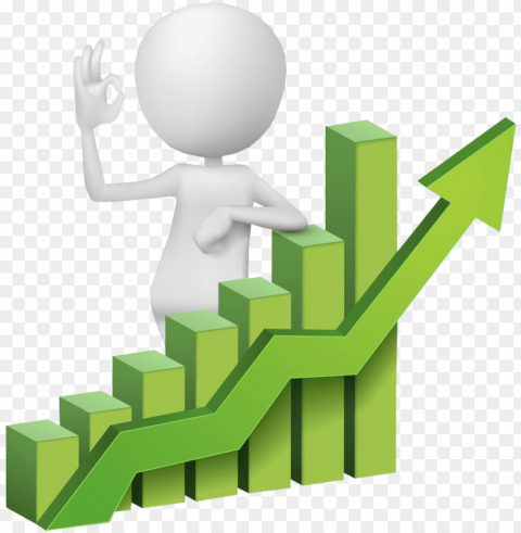 3d people with bar chart - 3d bar chart PNG Image Isolated with High Clarity