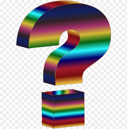 3d question marks Transparent Background PNG Isolated Element