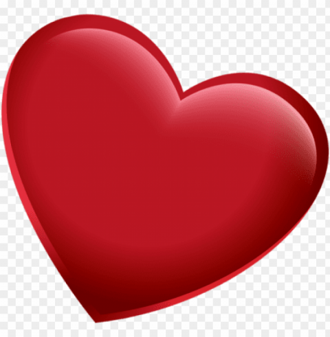 3d red heart pic - heart psd PNG photo with transparency
