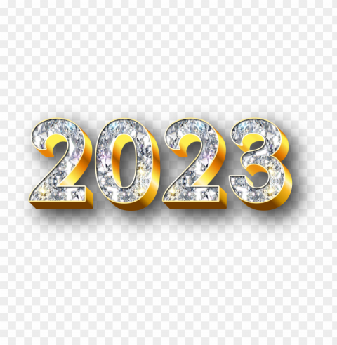 3d text diamond 2023 style effect PNG images with transparent elements pack